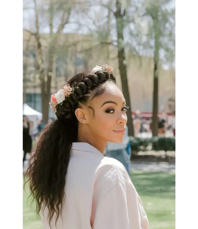 1 Half Up Twisted Crown 1