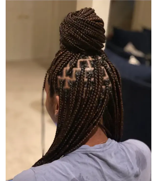 14 Geometric Patterned Half Up Braids